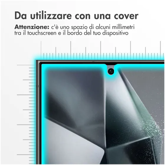 Accezz Gehard Glas Screenprotector Samsung Galaxy S24 Ultra Transparant