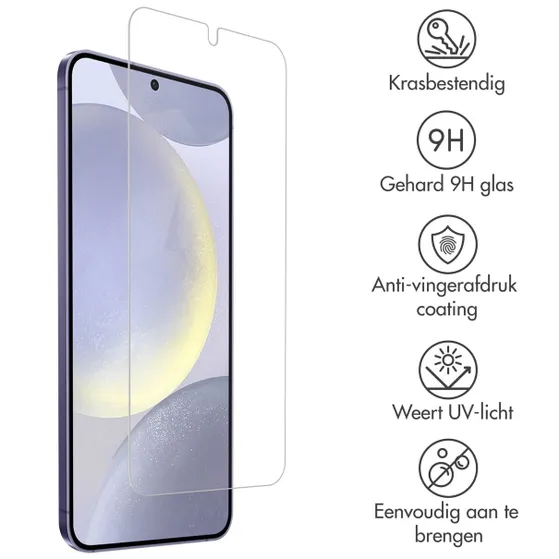 Accezz Gehard Glas Screenprotector Samsung Galaxy S24 Plus Transparant