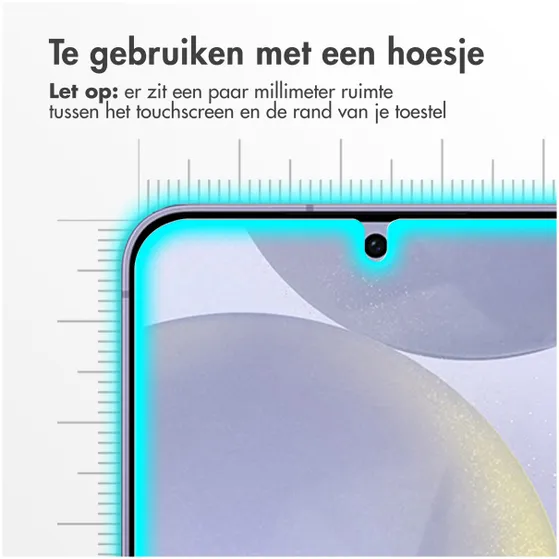 Accezz Gehard Glas Screenprotector Samsung Galaxy S24 Plus Transparant