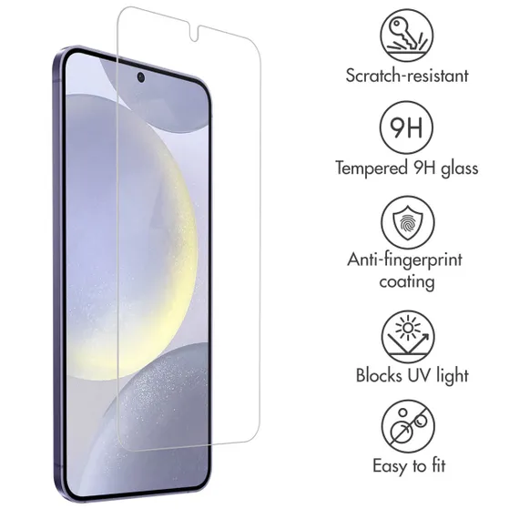 Accezz Gehard Glas Screenprotector Samsung Galaxy S24 Plus Transparant