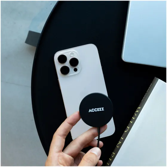 Accezz Wireless MagSafe Charger USB-C - 1 meter Zwart