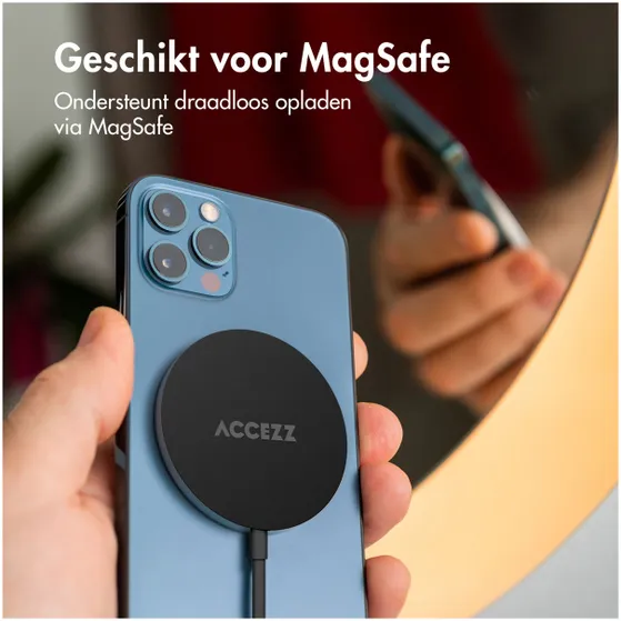 Accezz Wireless MagSafe Charger USB-C - 1 meter Zwart