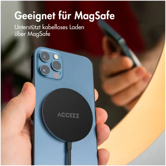 Accezz Wireless MagSafe Charger USB-C - 1 meter Zwart