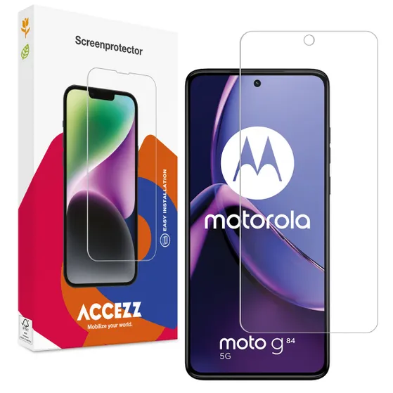 Accezz Gehard Glas Screenprotector Motorola Moto G84 Transparant
