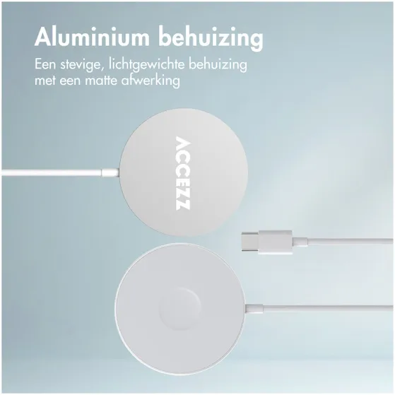 Accezz Wireless MagSafe Charger USB-C - 1 meter Wit