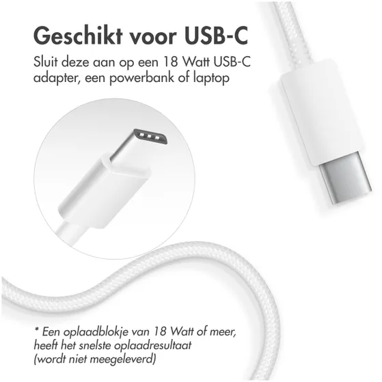 Accezz Wireless MagSafe Charger USB-C - 1 meter Wit