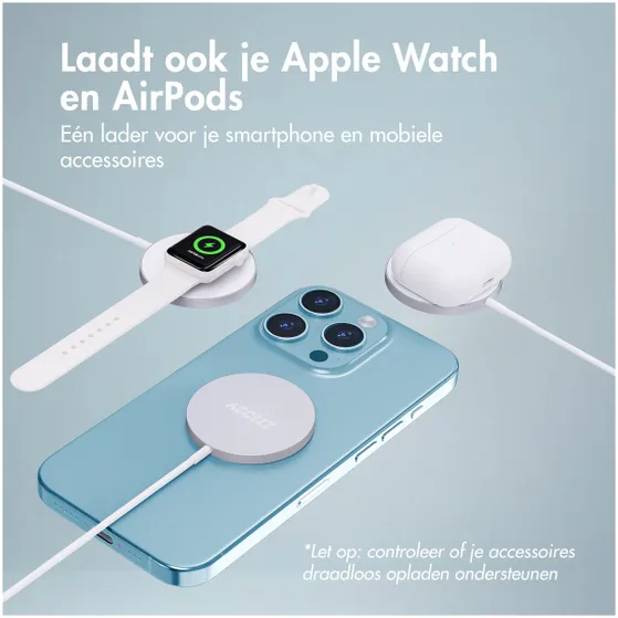 Accezz Wireless MagSafe Charger USB-C - 1 meter Wit