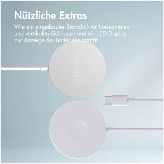 Accezz Wireless MagSafe Charger USB-C - 1 meter Wit