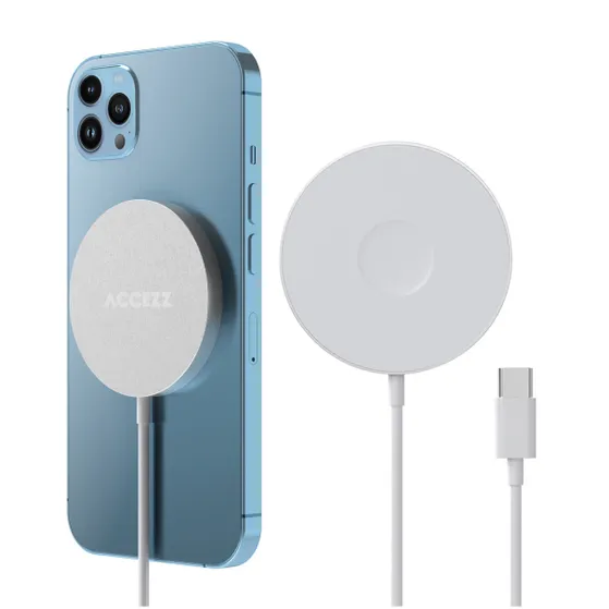 Accezz Wireless MagSafe Charger USB-C - 1 meter Wit