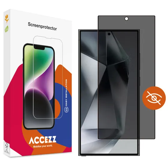 Accezz Gehard Glas Privacy Screenprotector Samsung Galaxy S24 Ultra Transparant