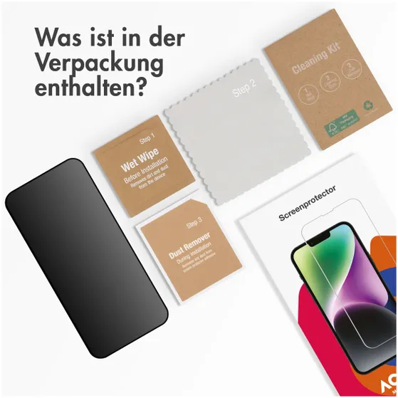 Accezz Gehard Glas Privacy Screenprotector Samsung Galaxy S24 Transparant