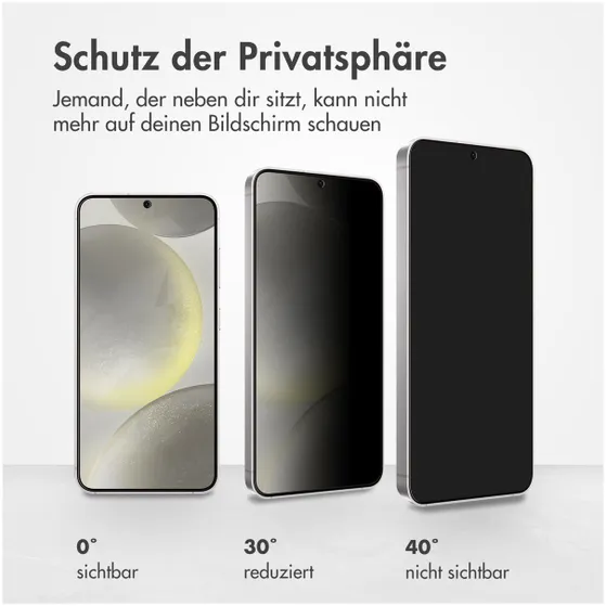 Accezz Gehard Glas Privacy Screenprotector Samsung Galaxy S24 Transparant