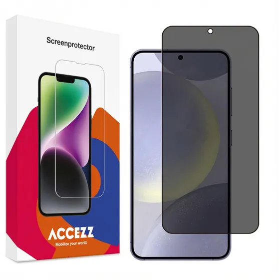 Accezz Gehard Glas Privacy Screenprotector Samsung Galaxy S24 Plus Transparant