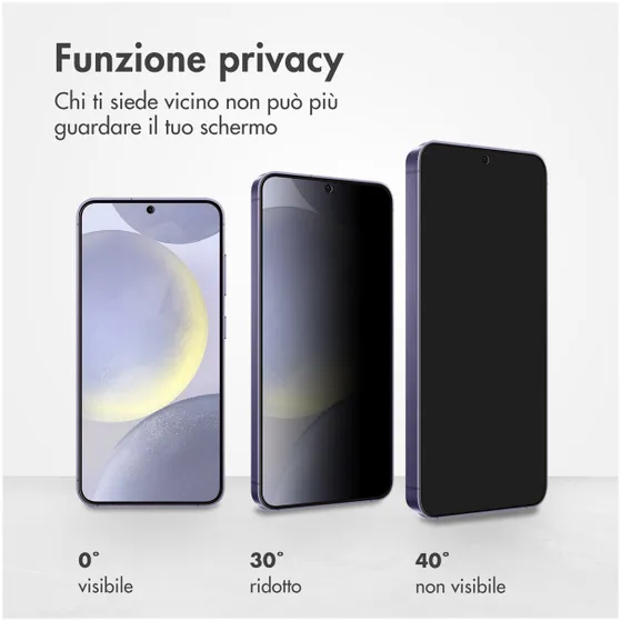 Accezz Gehard Glas Privacy Screenprotector Samsung Galaxy S24 Plus Transparant