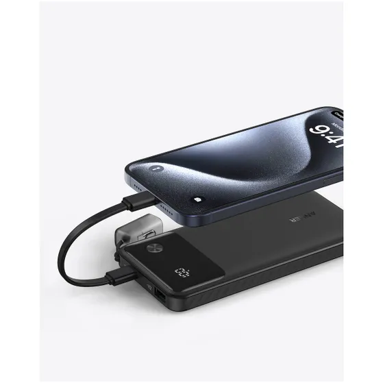 Anker Power Bank 10 000mAh 22.5W Zwart