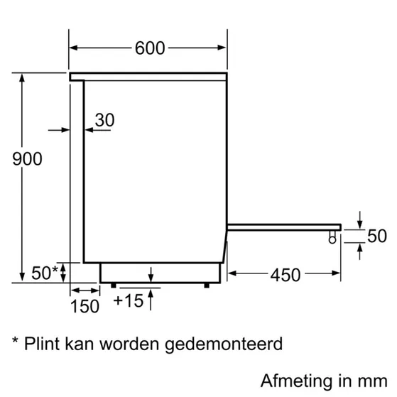 Siemens HL9S5E040U Zwart/rvs