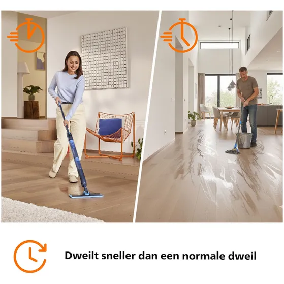 Philips OneUp Series 5000 (XV5113/01/00) + extra oranje dweildoek