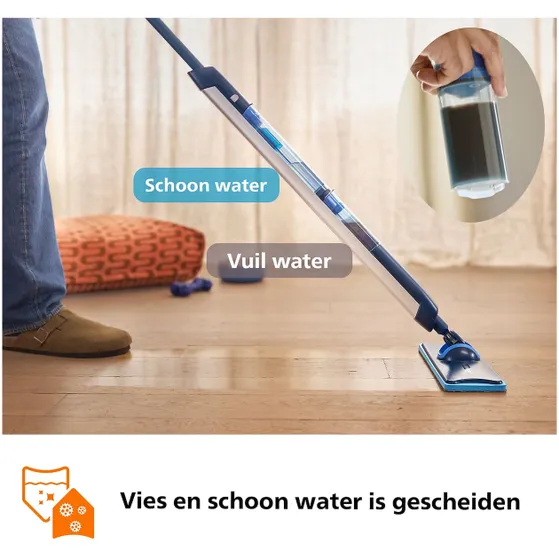 Philips OneUp Series 5000 (XV5113/01/00) + extra oranje dweildoek