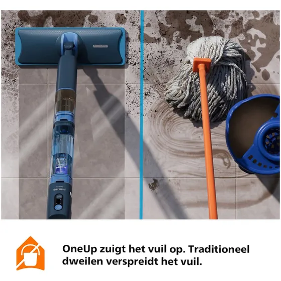 Philips OneUp Series 5000 (XV5113/01/00) + extra oranje dweildoek