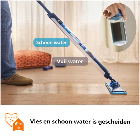 Philips OneUp Series 5000 BXA0109/00 (XV5113/01/00) + extra oranje dweildoek