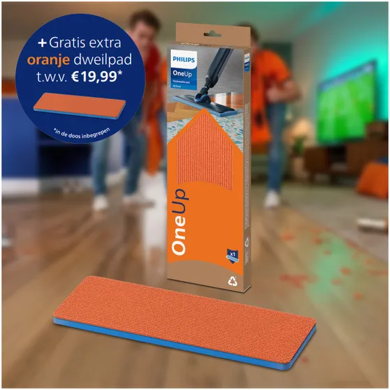Philips OneUp Series 5000 BXA0109/00 (XV5113/01/00) + extra oranje dweildoek