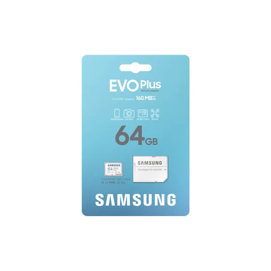 Samsung EVO Plus microSD Card 64GB | MB-MC64SA/EU