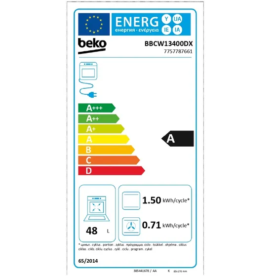Beko BBCW13400DX Selective Line
