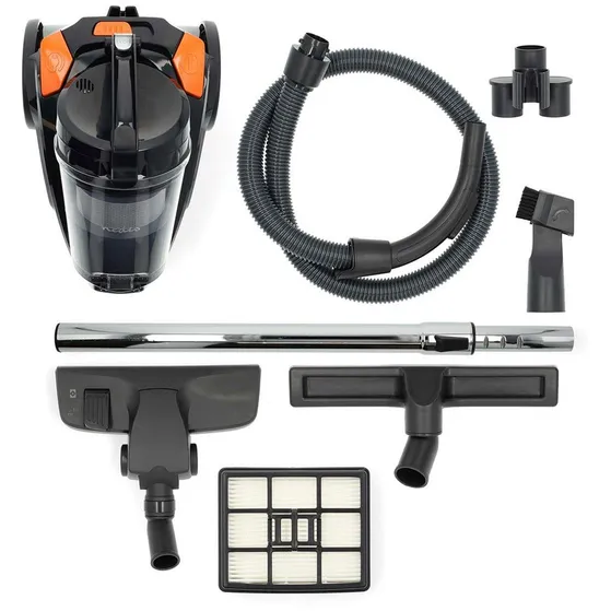 Nedis Zakloze Stofzuiger | Zakloos | 700 W | Stof capaciteit: 3.0 l | Combi-Borstel | Actieradius: 8.50 m Zwart