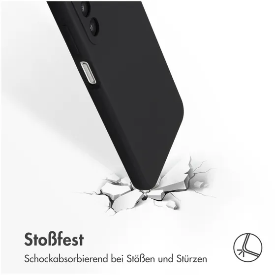 Accezz Liquid Silicone Backcover Samsung Galaxy A26 Zwart
