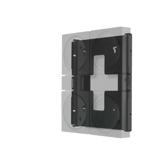 Flexson FLXSAWX4WM1021 SONOS AMP MUURBEUGEL VOOR 4 AMPS Zwart