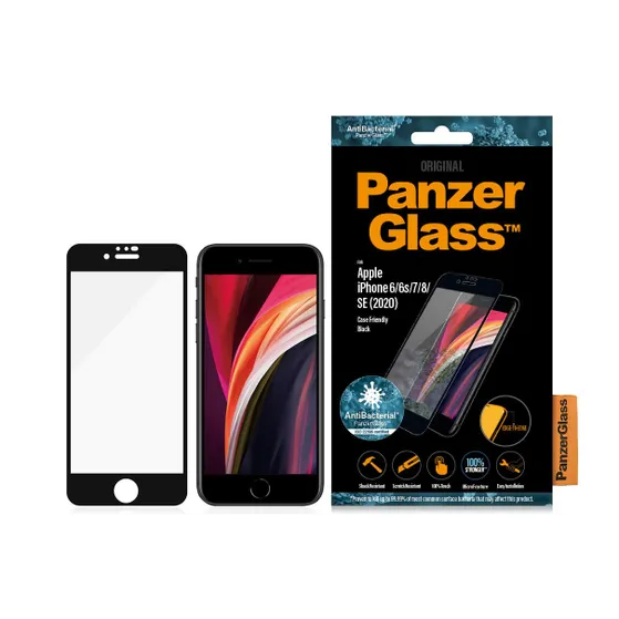PanzerGlass Apple iPhone 6/6s/7/8/SE (2020) Case Friendly Zwart