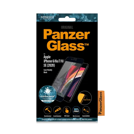 PanzerGlass Apple iPhone 6/6s/7/8/SE (2020) Case Friendly Zwart