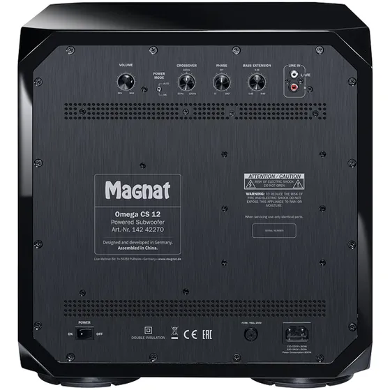 Magnat Omega CS 12 Zwart