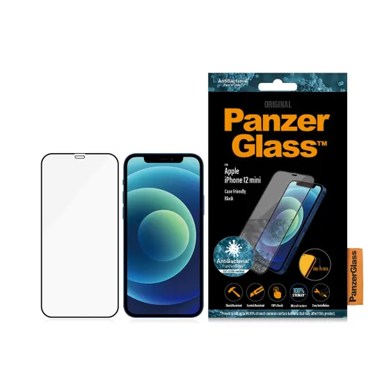 PanzerGlass Apple iPhone 12 mini Case Friendly AB Zwart