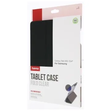 Hama Fold Clear met Stylus voor Samsung Galaxy Tab S10+ 12.4 Zwart