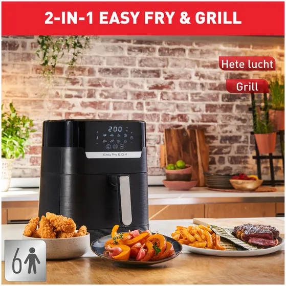 Tefal EY5058 Easy Fry & Grill Precision Zwart