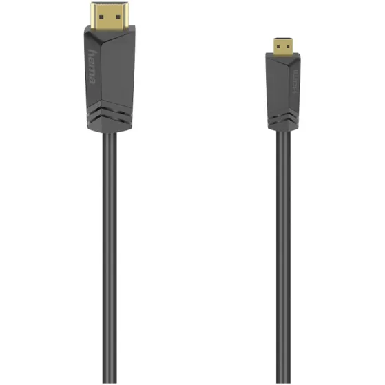 Hama High-speed HDMI-Kabel, con. Type A - con. Type D (Micro), ethernet, 1,5 m