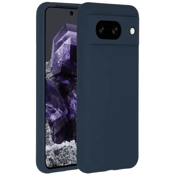 Accezz Liquid Silicone Backcover Google Pixel 8 Donkerblauw