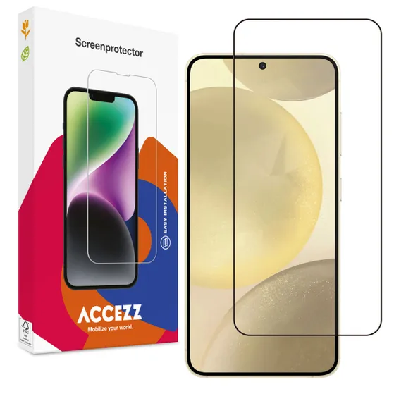 Accezz Gehard Glas Full Cover voor Samsung Galaxy S25 Plus