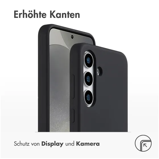 Accezz Liquid Silicone Backcover voor Samsung Galaxy S25 Zwart