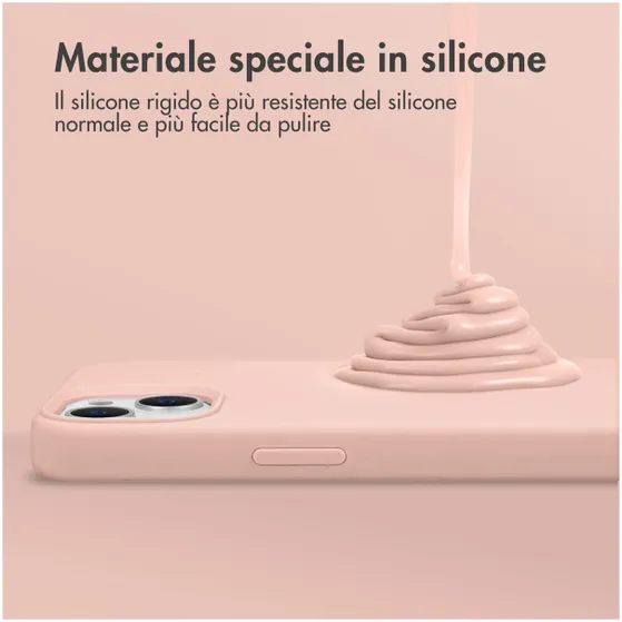 Accezz Liquid Silicone Backcover voor Samsung Galaxy S25 Roze