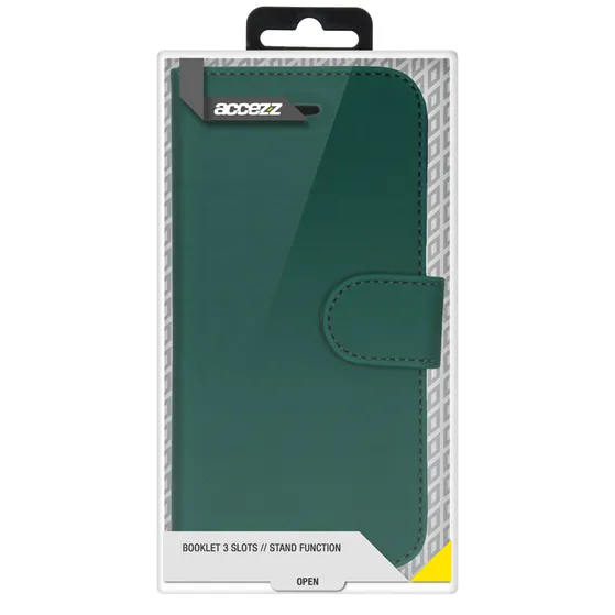 Accezz Wallet Softcase Bookcase iPhone 12 (Pro) Groen