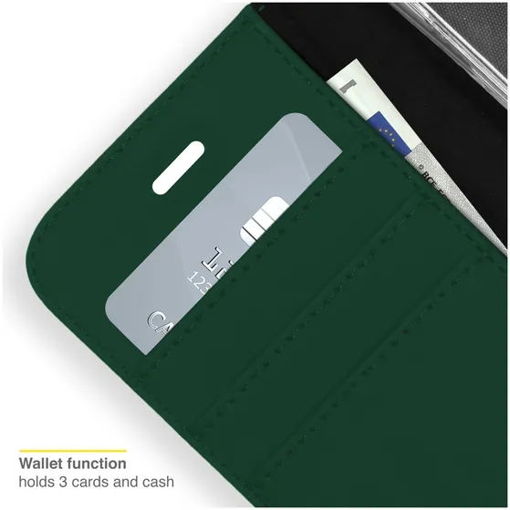 Accezz Wallet Softcase Bookcase iPhone 12 (Pro) Groen
