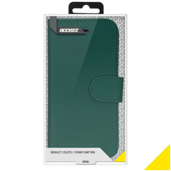Accezz Wallet Softcase Bookcase iPhone 12 (Pro) Groen