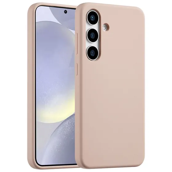 Accezz Liquid Silicone Backcover voor Samsung Galaxy S25 Plus Roze