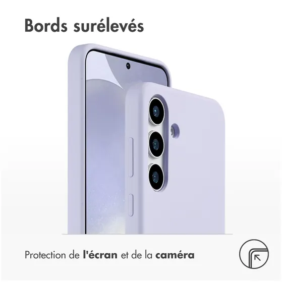 Accezz Liquid Silicone Backcover voor Samsung Galaxy S25 Plus Paars