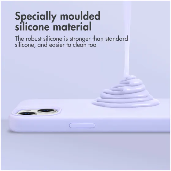 Accezz Liquid Silicone Backcover voor Samsung Galaxy S25 Plus Paars