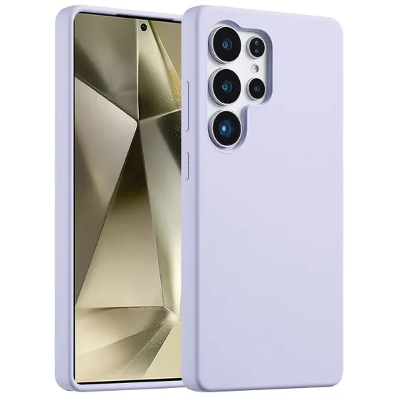 Accezz Liquid Silicone Backcover voor Samsung Galaxy S25 Ultra Paars
