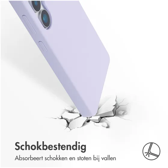 Accezz Liquid Silicone Backcover voor Samsung Galaxy S25 Ultra Paars