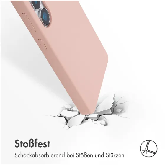 Accezz Liquid Silicone Backcover voor Samsung Galaxy S25 Ultra Roze